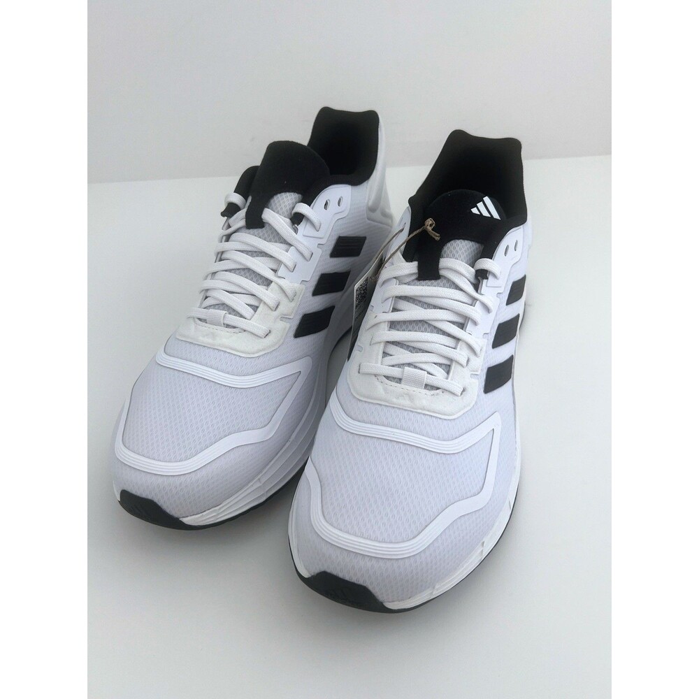 Adidas Duramo 10 Mens 9.5 Running Shoes Lightmotion White Black HQ4130 New